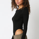 High Neck Bodysuit - black, womens bodysuit collection