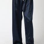 Button Front Satin Pants - navy, womens pants collection