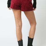 Faux Suede Shorts