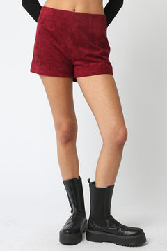 Faux Suede Shorts