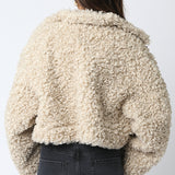 Fuzzy Zip Up Jacket