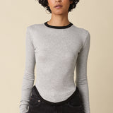 Long Sleeve With Piping Detail
