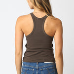 Racerback Tank Top - brown, womens tank top collection