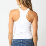 Racerback Tank Top - off white, womens tank top collection
