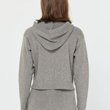 Soft Zip Up Cropped Hoodie