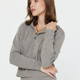 Soft Zip Up Cropped Hoodie