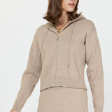 Soft Zip Up Cropped Hoodie