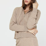 Soft Zip Up Cropped Hoodie