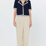 Cropped Sweater Jacket