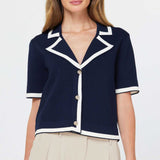 Cropped Sweater Jacket
