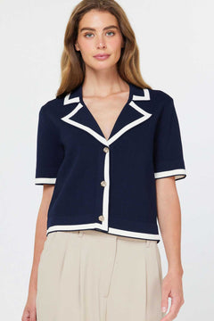 Cropped Sweater Jacket