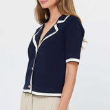 Cropped Sweater Jacket