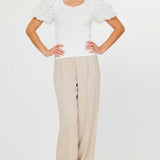 Puff Short Sleeve Sweater Top