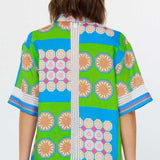 Button Down Top With Crochet Detail