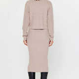 Collared Long Sleeve Midi Sweater Dress