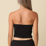 Tube Top With Ruched Side