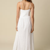 Maxi Dress With Bead Trim Strap