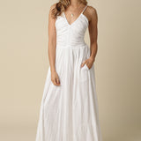 Maxi Dress With Bead Trim Strap