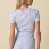 Short Sleeve Pointelle Tee