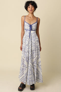 Paisley Print Maxi Dress