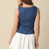 Denim Button Up Dress