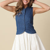 Denim Button Up Dress