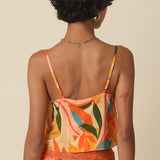 Sleeveless Lace Trim Top