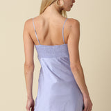 Satin Slip Mini Dress