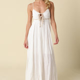Flowy Trim Maxi Dress