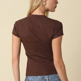 Short Sleeve Henley Top