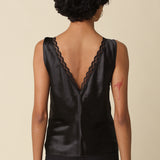 V Neck Lace Trim Top
