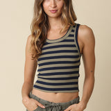Scoop Neck Rib Tank