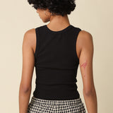 Ribbed Scoop Neck Tank