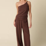Beaded One Shoulder top