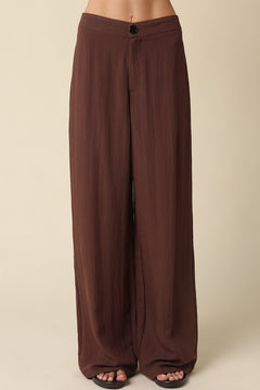 Straight Leg Linen Pant