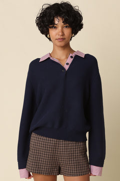 Sweater With Stripe Contrast