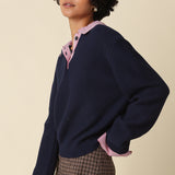 Sweater With Stripe Contrast
