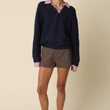 Sweater With Stripe Contrast