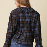 Plaid Ruffle Top