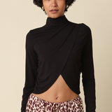 Mock Neck Long Sleeve Top