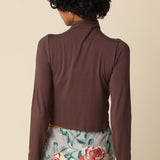 Mock Neck Long Sleeve Top