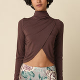 Mock Neck Long Sleeve Top