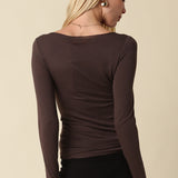 Boat Neck Thin Everyday Top