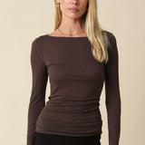Boat Neck Thin Everyday Top