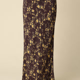 Floral Print Maxi Skirt