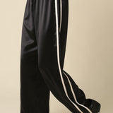 Satin Pant With Side Stripe