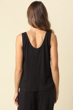 Scoop Neck Sleeveless Tank