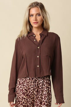 Linen Button Down top
