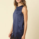 Dress With Satin Trim