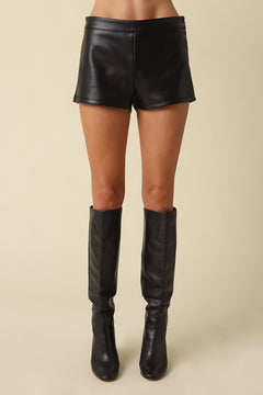 Vegan Leather Shorts